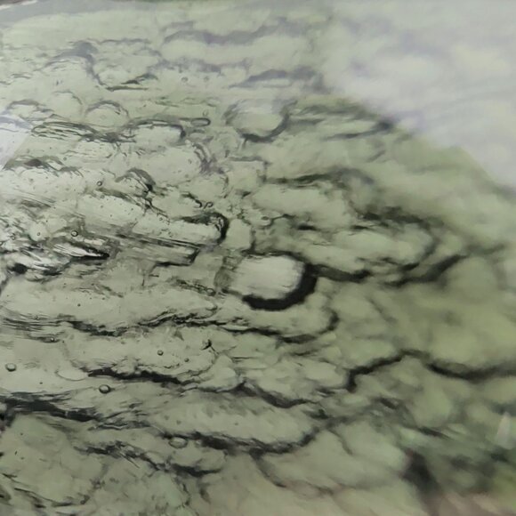 One of a Kind Moldavite & Sterling Silver Pendant With Faceted & Raw Sides - Picture 4 of 13